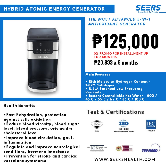 Picture of SEERS Hybrid Atomic Energy Generator  Installment Promo